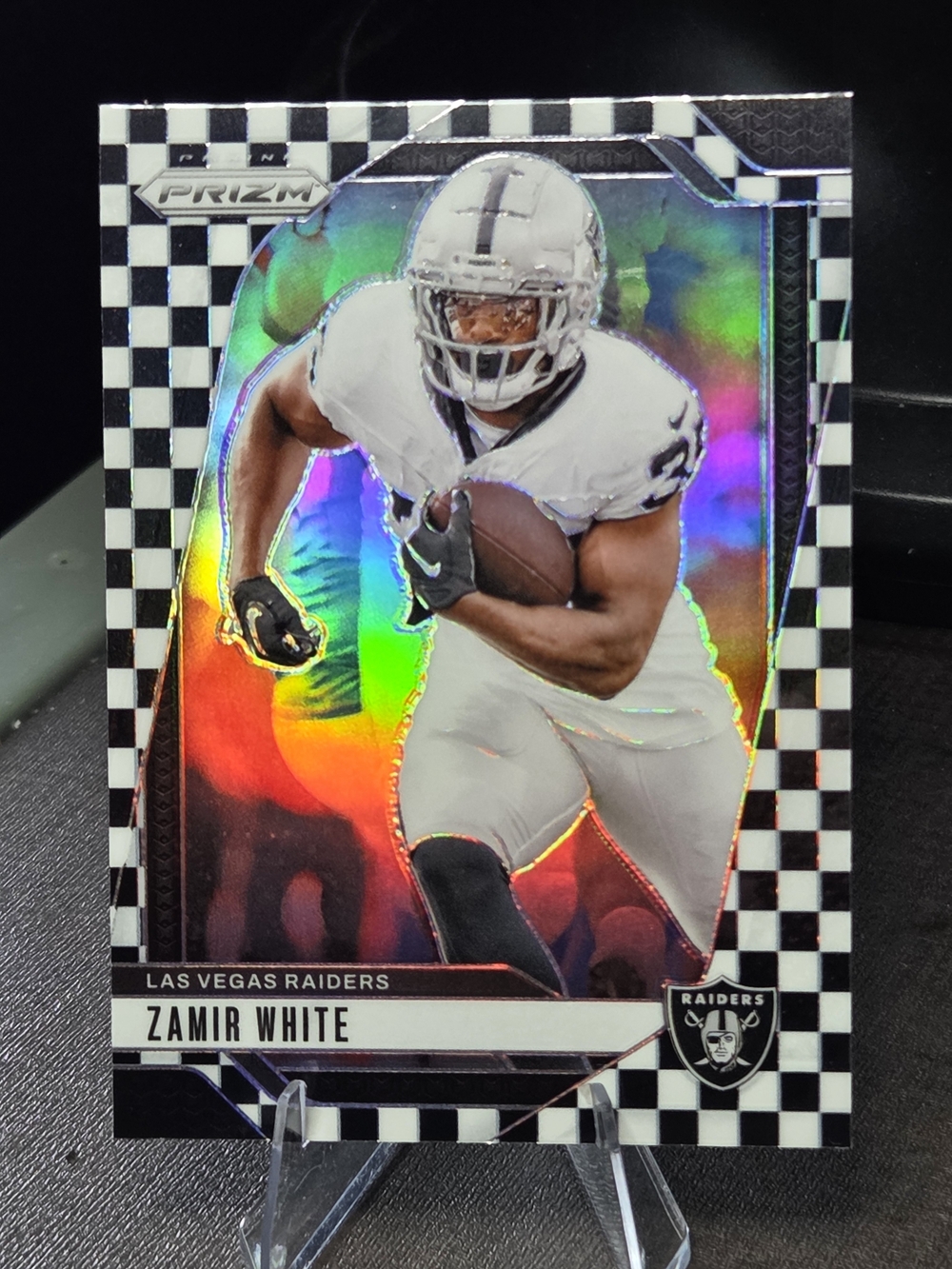 2024 Panini Prizm Zamir White card #149. Cheker Board Parallel.